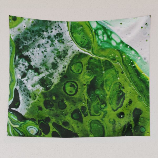 Item preview, Emerald Green River Paint Pour designed and sold by Havocgirl.