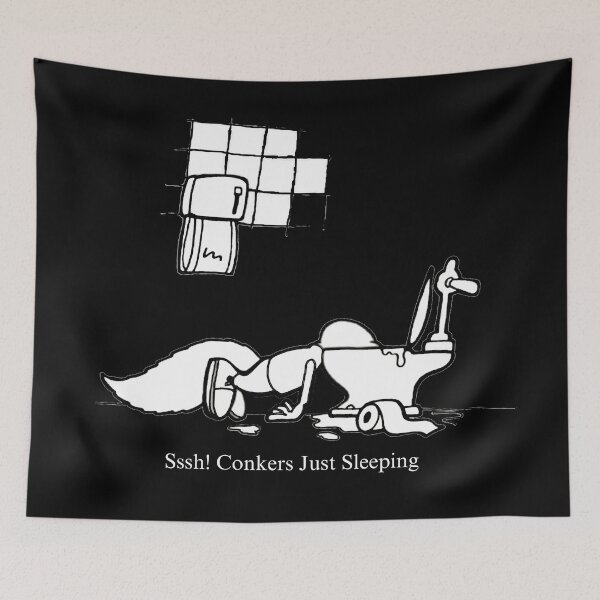 Item preview, Conker Sleeping Retro Ad designed and sold by jakersvelmax.
