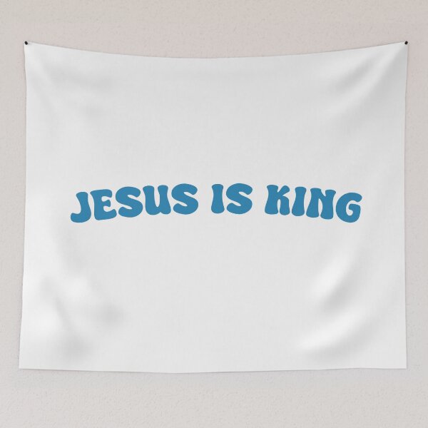 Item preview, Jesus is King (Blue) designed and sold by FilipeFerreira.