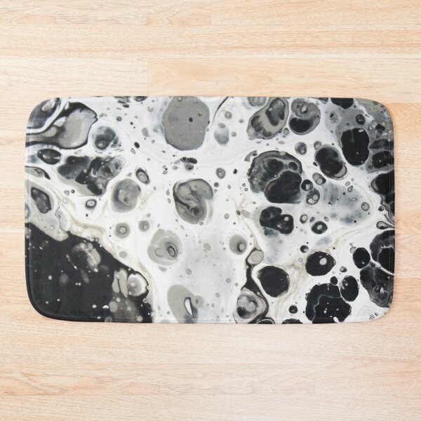 Item preview, Black & White Bubbles Paint Pour designed and sold by Havocgirl.