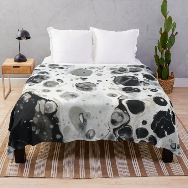 Item preview, Black & White Bubbles Paint Pour designed and sold by Havocgirl.