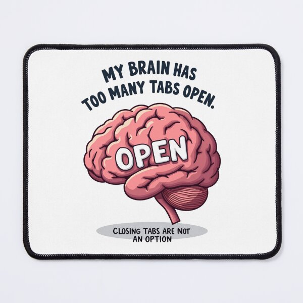 Item preview, Brain Overload - Funny Design designed and sold by Fab-Haven.