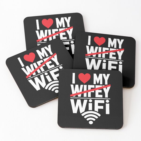 Item preview, I Love My WiFi (Not Wifey) - Funny designed and sold by chantastical.