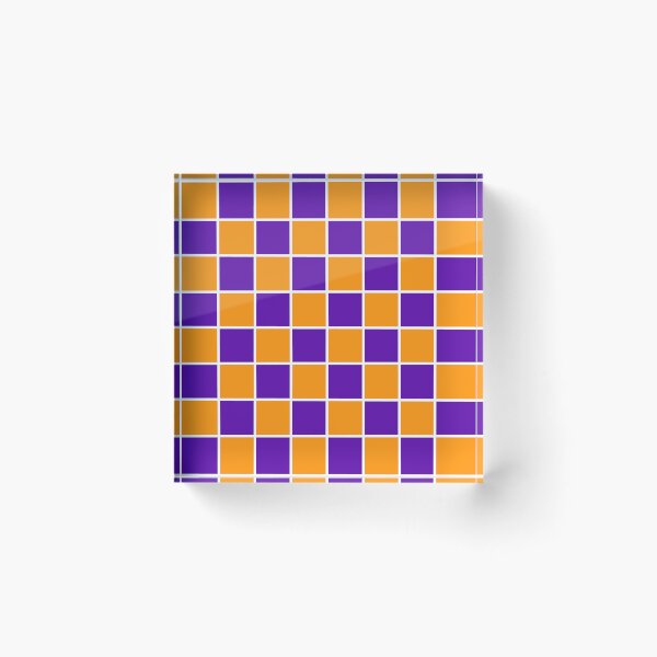 Item preview, Violet Purple & Golden Orange-Yellow Chex 1 designed and sold by Havocgirl.