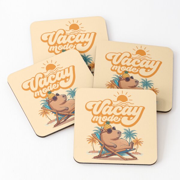 Item preview, Summer Vacay Mode - Cool Capybara On The Beach designed and sold by The magic  Yellow bus.