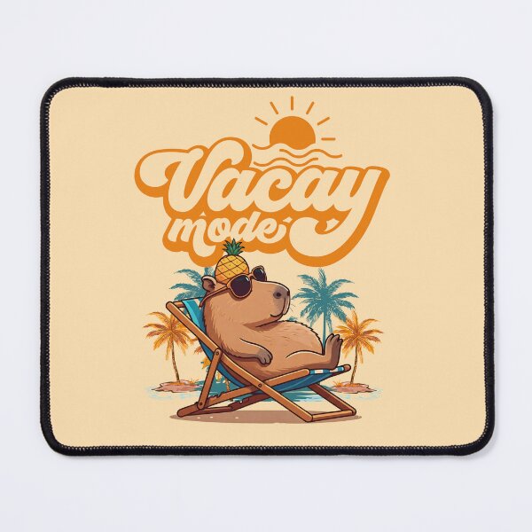 Item preview, Summer Vacay Mode - Cool Capybara On The Beach designed and sold by The magic Yellow bus.