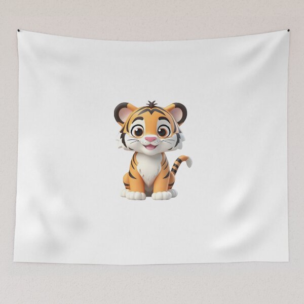 Item preview, CuteTigerSticker designed and sold by hsstudio2025.