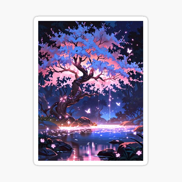 Magical Cherry Blossom Tree Sticker