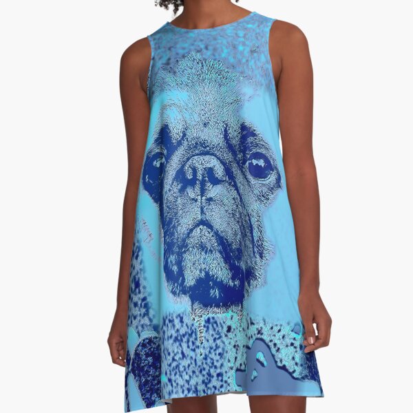 MOPS HUNDEWELPE A-Linien Kleid