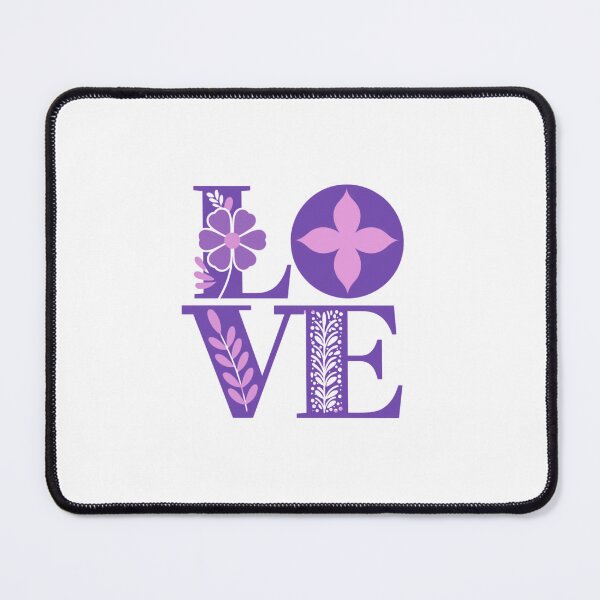 Item preview, Vibrant Floral Love Typography Minimalist Design designed and sold by Colorful-Garden.