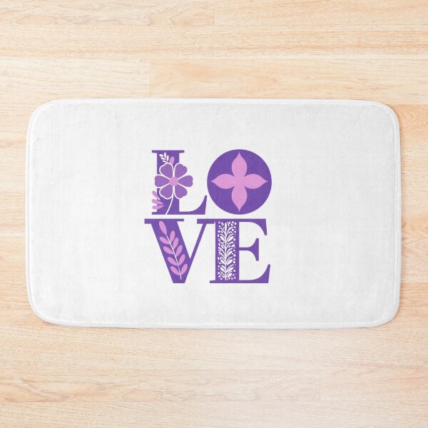 Item preview, Vibrant Floral Love Typography Minimalist Design designed and sold by Colorful-Garden.