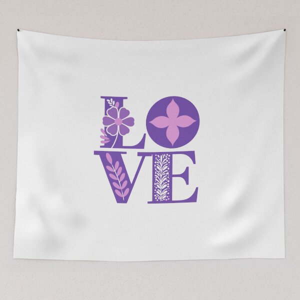 Item preview, Vibrant Floral Love Typography Minimalist Design designed and sold by Colorful-Garden.