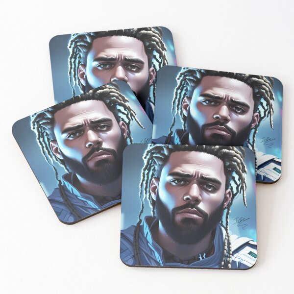 Item preview, J Cole Cyberpunk Portrait designed and sold by Knightly Armor.