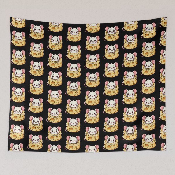 Item preview, Kawaii Mouse in Cheese Slice designed and sold by Whimsy Pop.