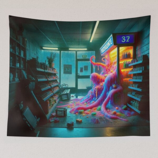 Item preview, AI generated tentical monster in store, dystopian fantasy designed and sold by AI-this-is-AI.