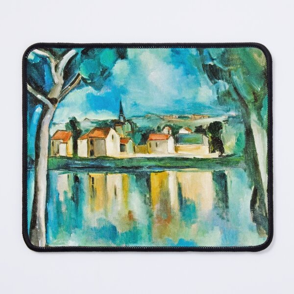 Item preview, Town on the Bank of a Lake by Maurice de Vlaminck,1909, oil on canvas Made more vibrant designed and sold by CristalleLisa.