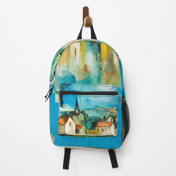 Item preview,  Town on the Bank of a Lake by Maurice de Vlaminck,1909, oil on canvas Made more vibrant designed and sold by CristalleLisa.