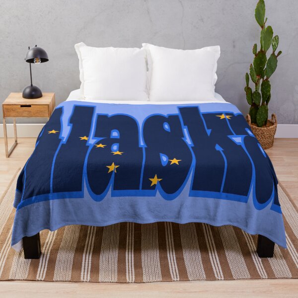 Item preview, Alaska Font with Alaskan Flag designed and sold by Havocgirl.