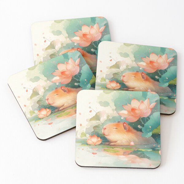 Item preview, Capybara’s Lotus Sanctuary designed and sold by AshiraCreations.