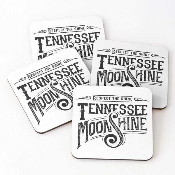 Item preview, Respect The Shine; Tennessee Moonshine; designed and sold by StickerApe.