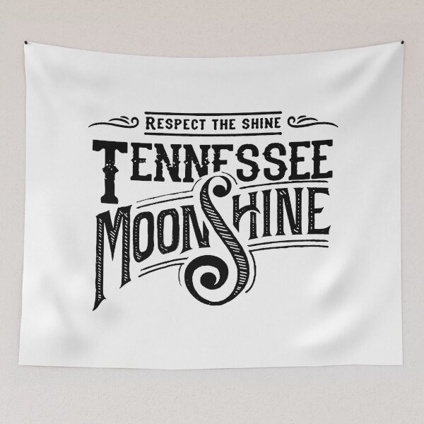 Item preview, Respect The Shine; Tennessee Moonshine; designed and sold by StickerApe.