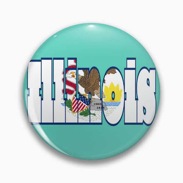 Item preview, Illinois Font with Illinoisan Flag designed and sold by Havocgirl.