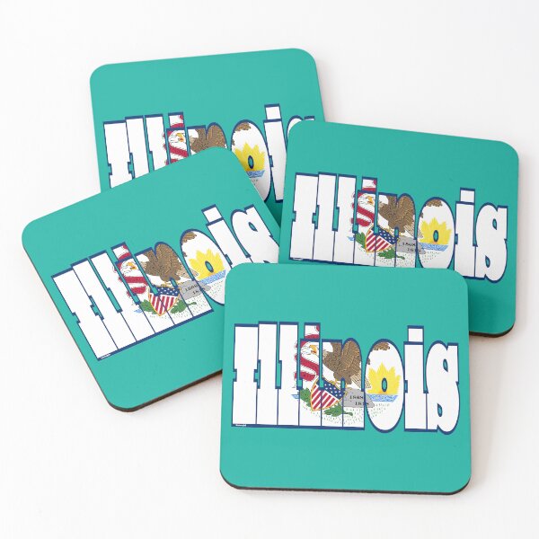 Item preview, Illinois Font with Illinoisan Flag designed and sold by Havocgirl.