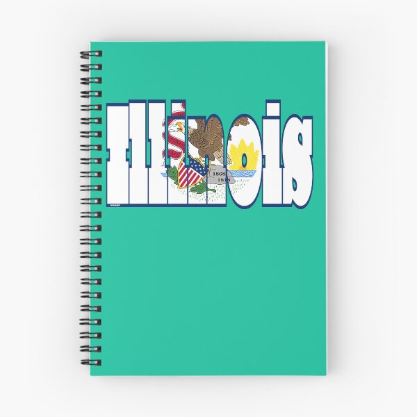 Item preview, Illinois Font with Illinoisan Flag designed and sold by Havocgirl.
