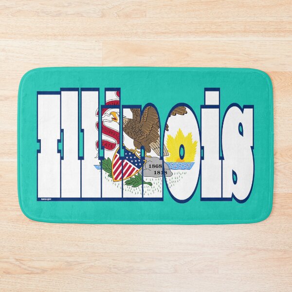 Item preview, Illinois Font with Illinoisan Flag designed and sold by Havocgirl.