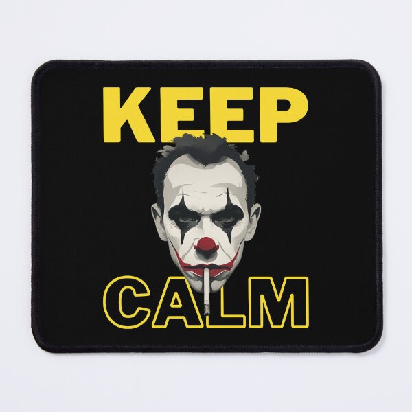 Item preview, Keep Calm Stylized Clown Face - Unique Flat 2D Art Design designed and sold by Colorful-Garden.