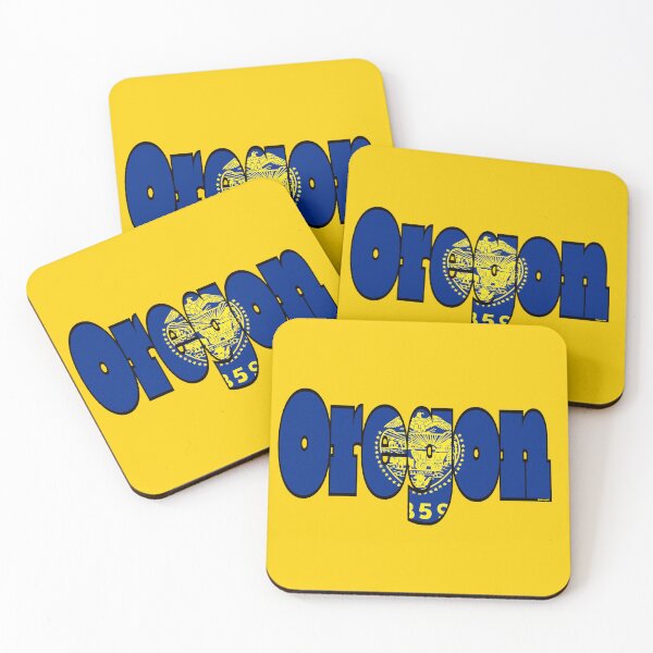 Item preview, Oregon Font with Oregonian Flag designed and sold by Havocgirl.