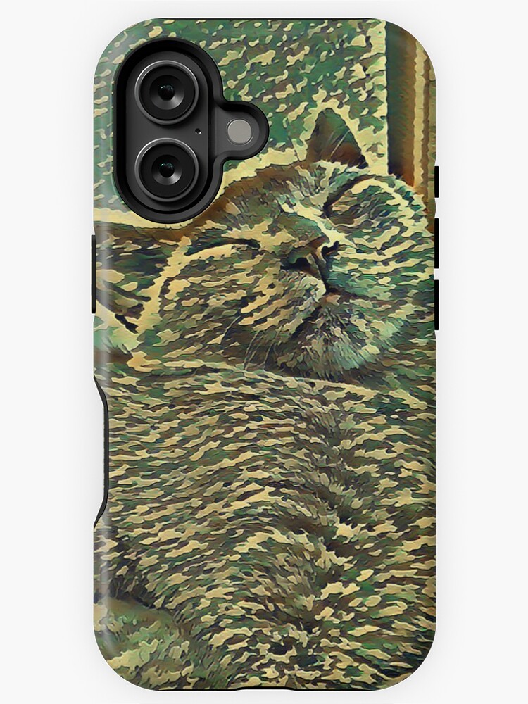 Thumbnail 1 von 4, iPhone-Hülle, SCHLAFENDE KATZE designt und verkauft von fuxart.