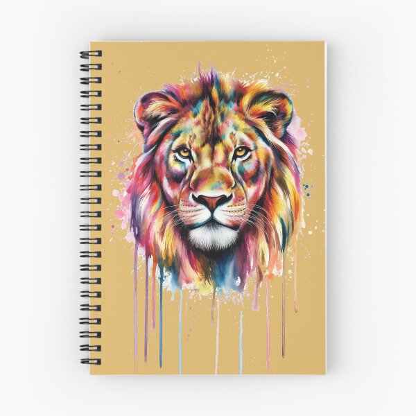 Item preview,   Vibrant Watercolor Lion's Face Art designed and sold by AnimalAirtistry.