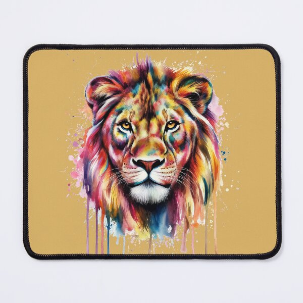 Item preview,   Vibrant Watercolor Lion's Face Art designed and sold by AnimalAirtistry.