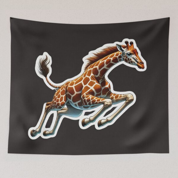 Item preview,  Sprinting Giraffe in Motion designed and sold by Wiredart.