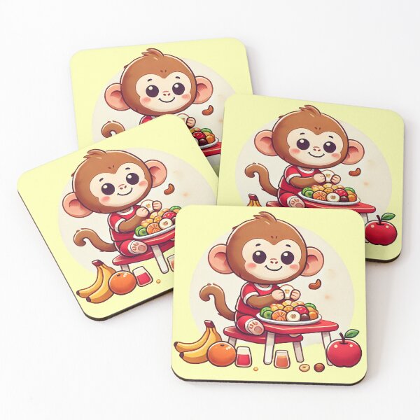 Item preview, Little Monkey's Fruit Feast designed and sold by ArtyRed.