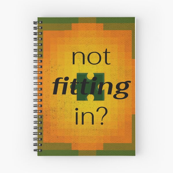 Item preview, Be Yourself Motivational Vintage Style Wall Art Design Jigsaw Puzzle Not Fitting In? - Greens + Orange + Red designed and sold by YMBrands.