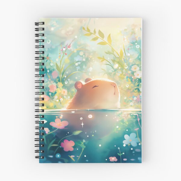 Item preview, Capybara Floral Garden Pond designed and sold by AshiraCreations.