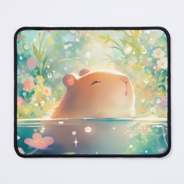 Item preview, Capybara Floral Garden Pond designed and sold by AshiraCreations.