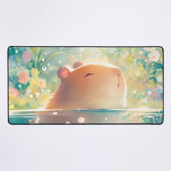 Item preview, Capybara Floral Garden Pond designed and sold by AshiraCreations.