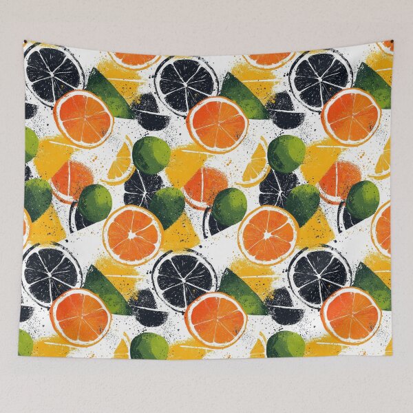 Item preview, Energetic citrus with artistic splashes and abstraction designed and sold by Piotrek0001.