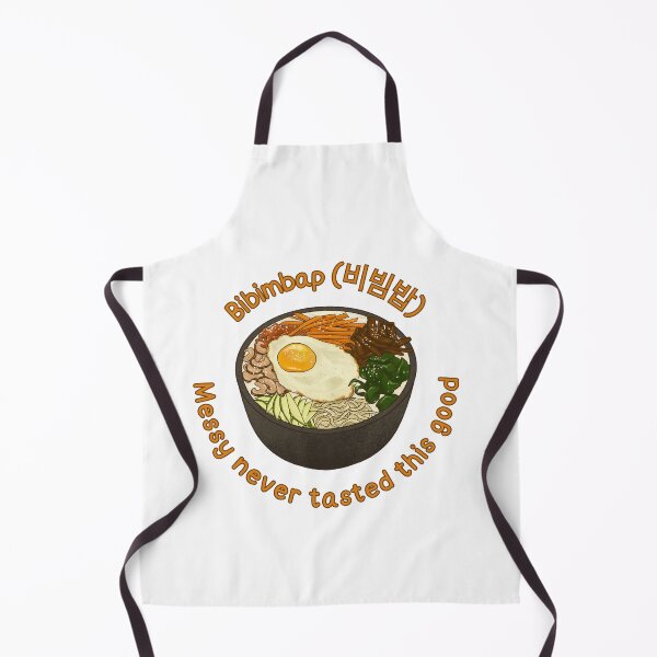 Aperçu de l'œuvre Amoureux de la Corée, Amoureux de la cuisine coréenne, Cadeau coréen, Gourmand coréen, Le désordre n'a jamais eu un goût aussi bon, BIbimpap créée et vendue par SunAndJune.