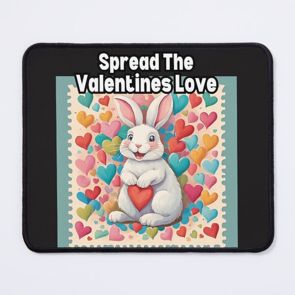 Item preview, Spread the Valentines Love - Bunny and Hearts designed and sold by FroggyFly Designs.