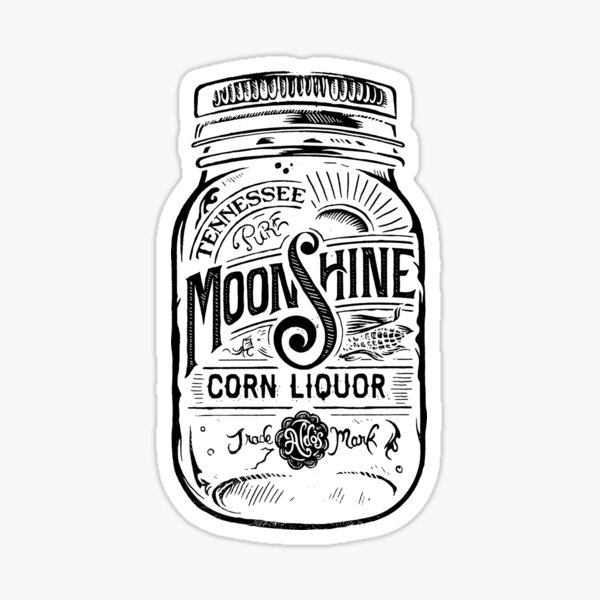Item preview, Tennessee Moonshine; Corn Liquor; designed and sold by StickerApe.