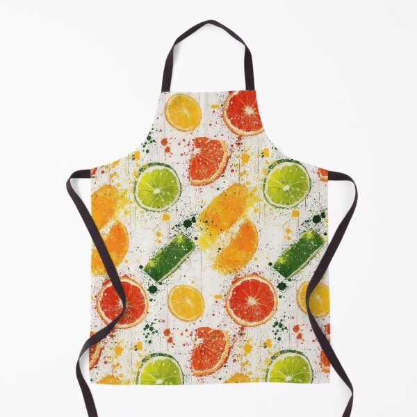 Item preview, Vibrant citrus fruits with abstract paint splashes designed and sold by Piotrek0001.
