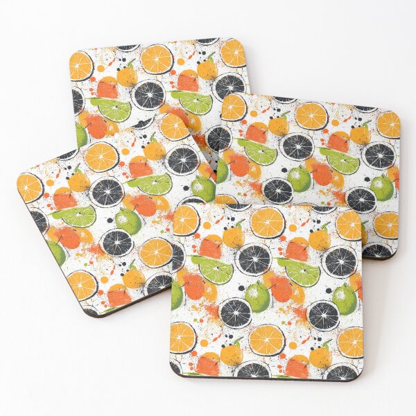 Item preview, Artistic orange and lime compositions with splashes designed and sold by Piotrek0001.