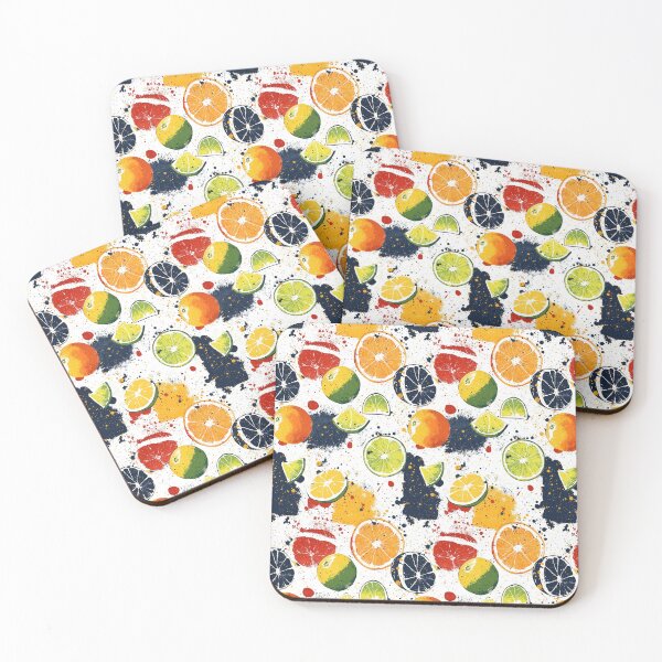 Item preview, Fresh fruit illustrations with vibrant abstract elements designed and sold by Piotrek0001.