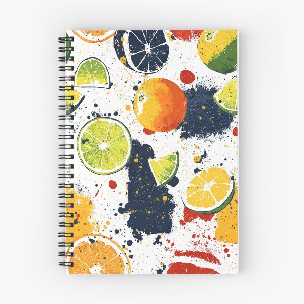 Item preview, Fresh fruit illustrations with vibrant abstract elements designed and sold by Piotrek0001.