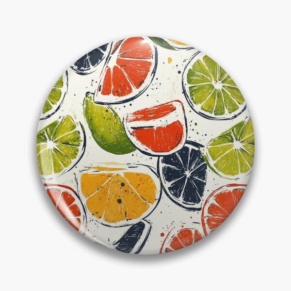 Item preview, Colorful citrus designs with bold artistic strokes designed and sold by Piotrek0001.