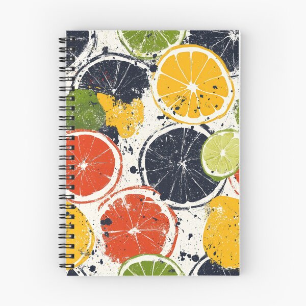 Item preview, Playful citrus art with splashes and textures designed and sold by Piotrek0001.
